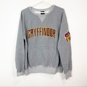 Universal Studios Wizarding World of Harry Potter Gray Gryffindor Sweatshirt L